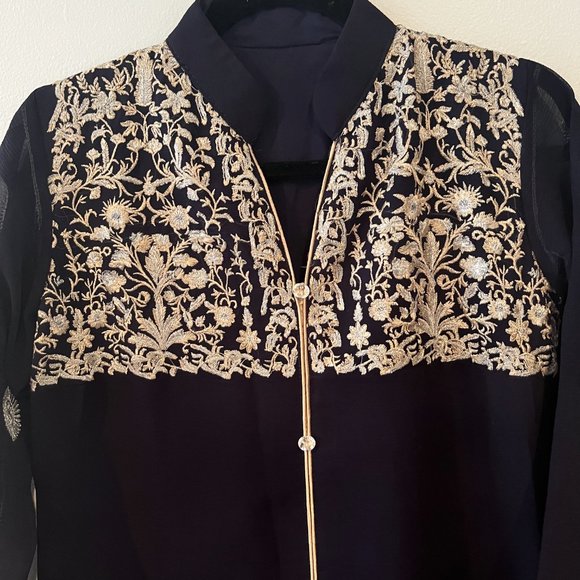 Indian tradition Salwar Kameex suit set , in Dark Blue, size 40 - Picture 5 of 10